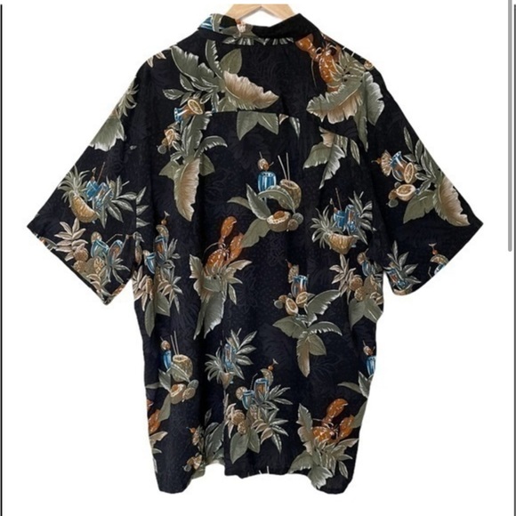 Croft&Barrow Casual Vacation Cocktail Short Sleeve Shirt XL - Picture 2 of 7